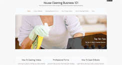 Desktop Screenshot of housecleaningbusiness101.com