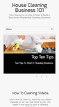 Mobile Screenshot of housecleaningbusiness101.com